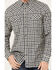 Image #3 - Moonshine Spirit Men's Durango Plaid Print Long Sleeve Snap Western Shirt, Navy, hi-res