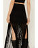 Image #4 - Vocal Women's Fringe Studded Skirt, Black, hi-res