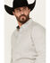Image #2 - Cody James Men's Stirling Geo Print Long Sleeve Button-Down Stretch Western Shirt - Big, White, hi-res