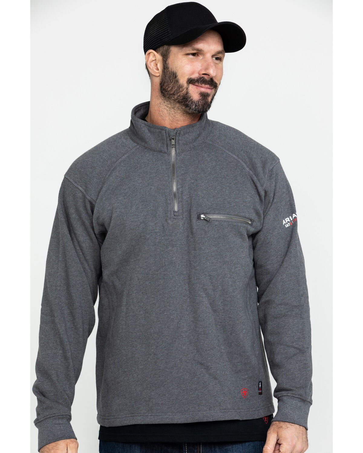 Image #3 - Ariat Men's FR Rev 1/4 Zip Work Pullover - Tall, , hi-res