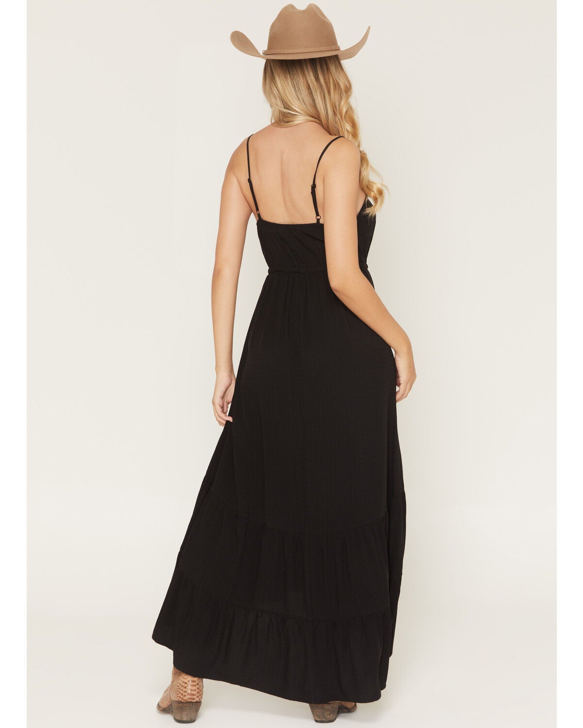 Image #4 - Idyllwind Women's Deaderick Lace Trim Sleeveless Midi Dress, Black, hi-res