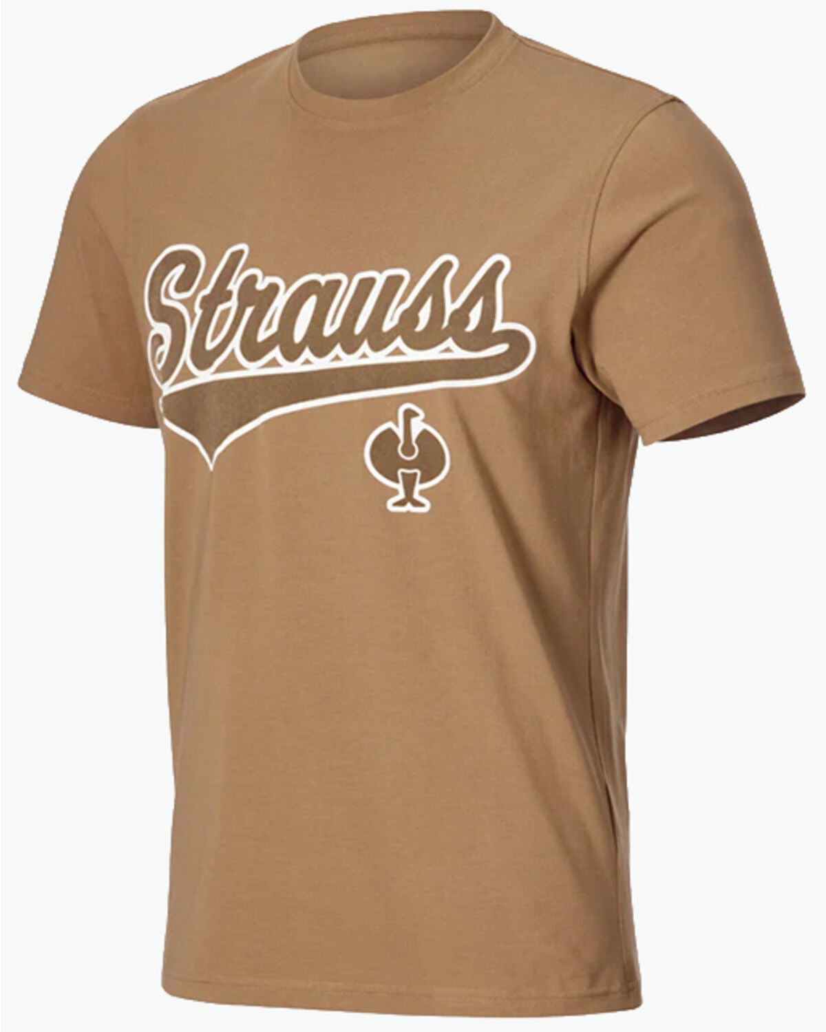 Strauss Men's Artwork Short Sleeve Graphic T-Shirt, Brown, hi-res