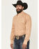 Image #2 - George Strait by Wrangler Men's Paisley Print Long Sleeve Button-Down Stretch Western Shirt, Brown, hi-res