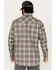 Image #4 - Wrangler Men's FR Plaid Print Long Sleeve Snap Work Shirt, Grey, hi-res