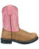 Image #2 - Smoky Mountain Girls' Buffalo Western Boots - Round Toe, Brown, hi-res