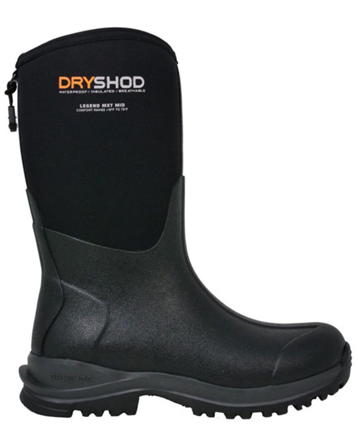 Image #1 - Dryshod Women's Legend MXT Rubber Work Boots - Soft Toe, Black, hi-res