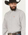 Image #2 - Cinch Men's Plaid Print Long Sleeve Button-Down Western Shirt, White, hi-res