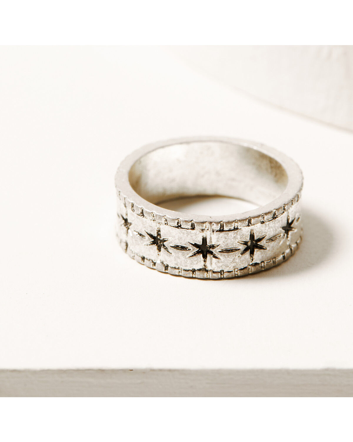 Image #4 - Shyanne Women's 3-piece Silver Double Arrow & Stone Ring Set, Silver, hi-res