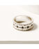 Image #4 - Shyanne Women's 3-piece Silver Double Arrow & Stone Ring Set, Silver, hi-res