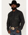 Image #1 - Blue Ranchwear Men's Long Sleeve Denim Western Snap Shirt, , hi-res