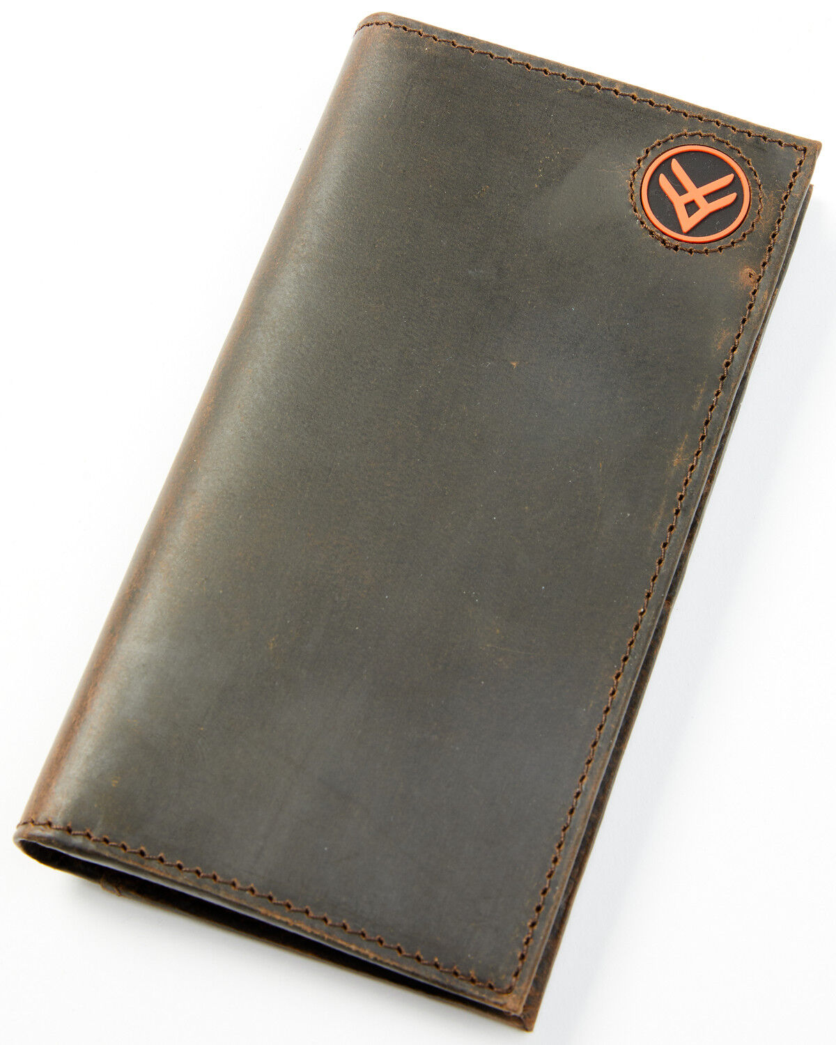Image #1 - Hawx Men's Leather Logo Rodeo Wallet, Brown, hi-res