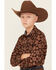 Image #2 - Cody James Boys' Bite The Bullet Southwestern Print Snap Western Shirt, Brown, hi-res