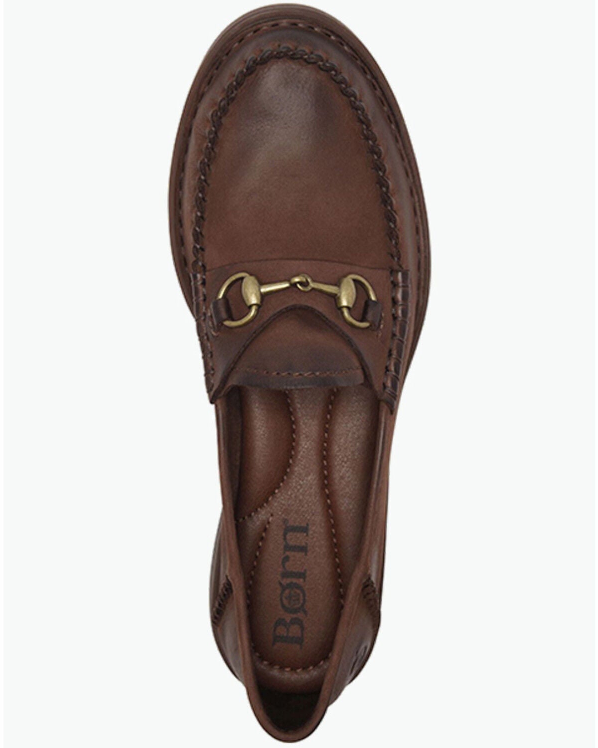 Image #6 - Born Women's Margo Loafers - Moc Toe, Dark Brown, hi-res