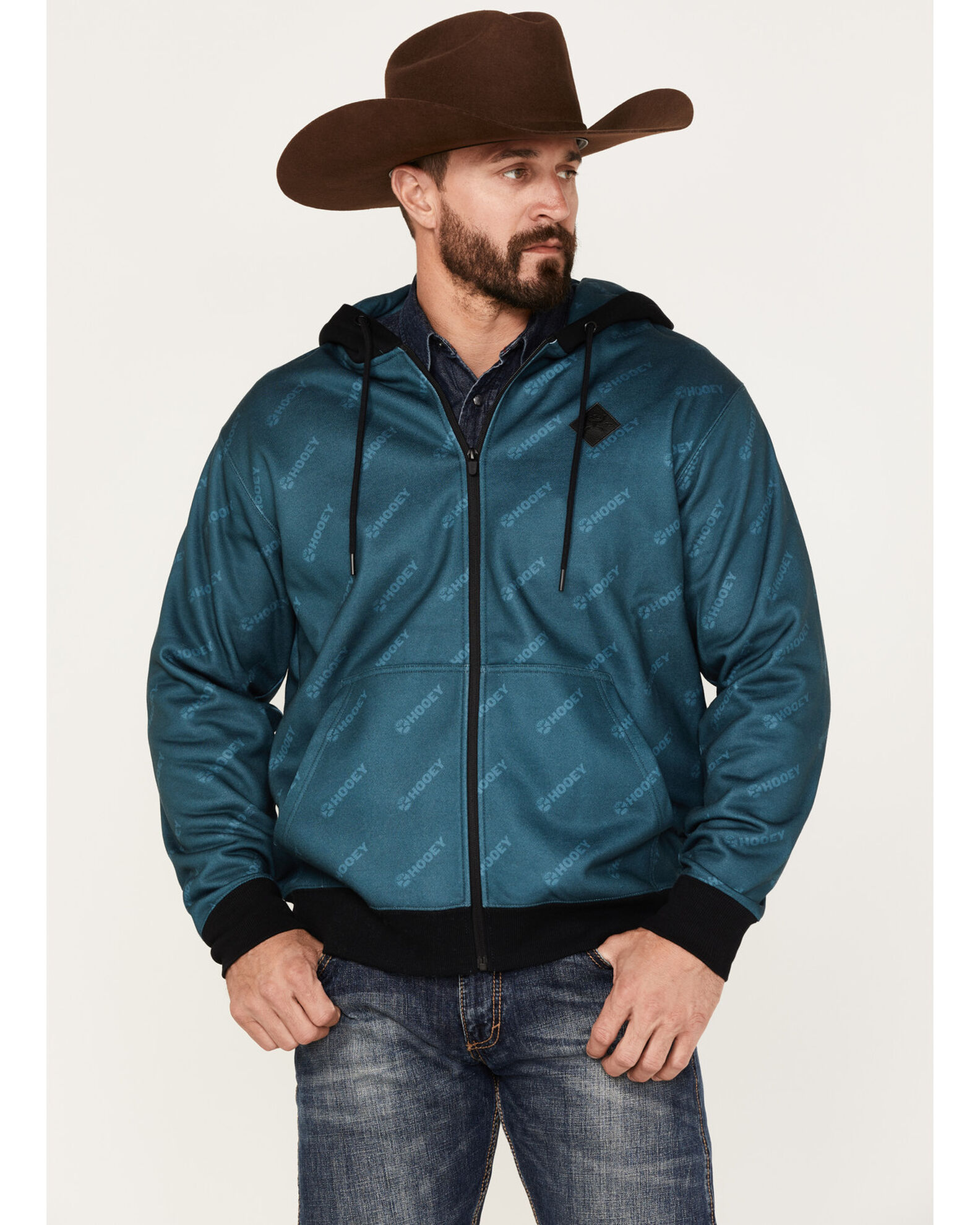 Hooey Men's Butte Full-Zip Hooded Jacket