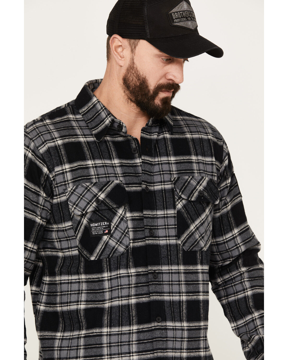 Image #2 - Howitzer Men's Marksman Long Sleeve Button Down Flannel Shirt, , hi-res