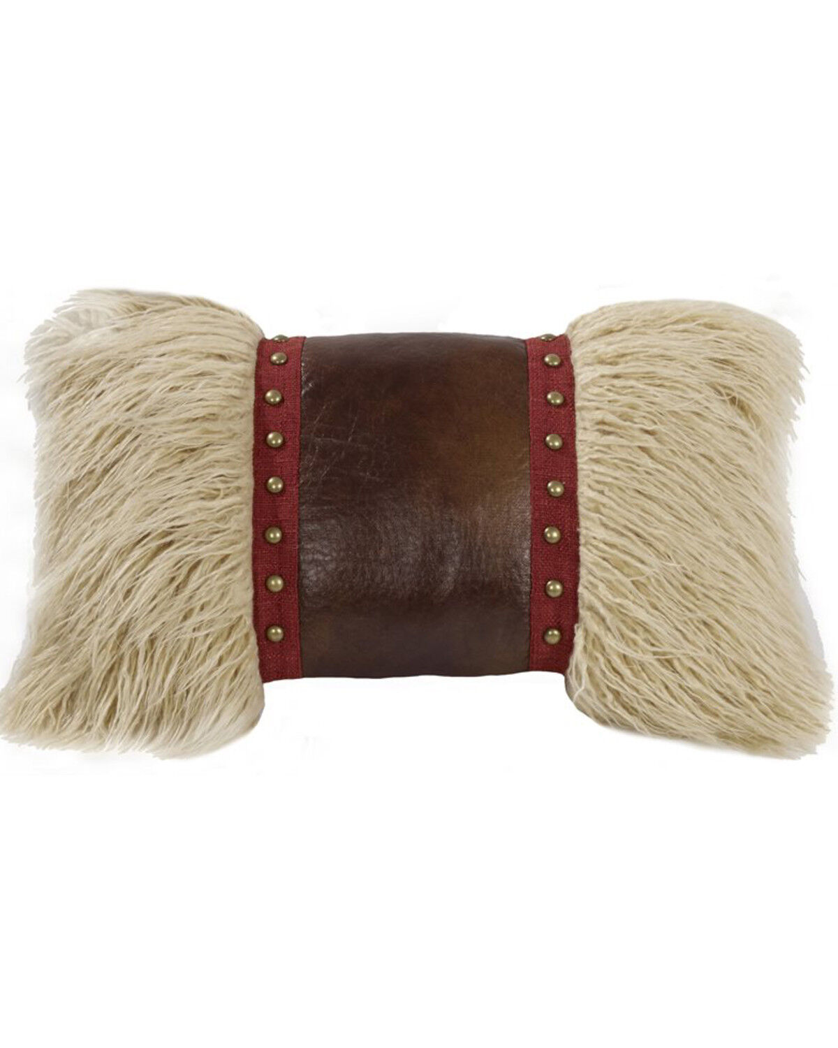 Image #1 - HiEnd Accents Mongolian Fur Throw Pillow, Multi, hi-res