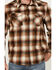 Image #3 - Pendleton Men's Canyon Plaid Print Long Sleeve Snap Western Shirt, Copper, hi-res