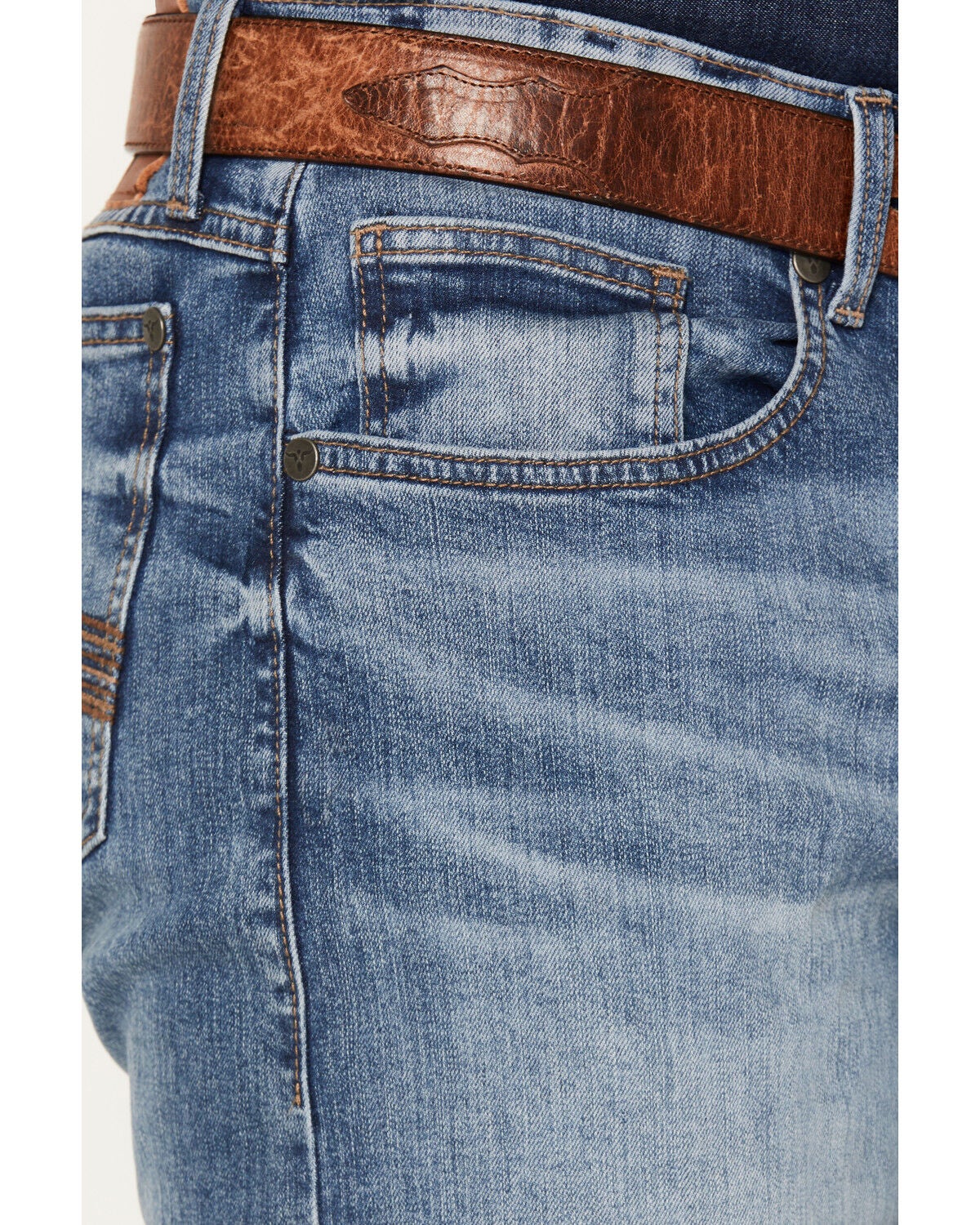 Image #2 - Levi's Men's 557 Caught In The Rain Medium Wash Straight Stretch Denim Jeans, Medium Wash, hi-res