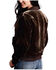 Image #2 - Stetson Women's Velvet Bomber Jacket, Brown, hi-res