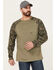 Image #1 - Ariat Men's Rebar Workman Baseball Long Sleeve Shirt, Green, hi-res