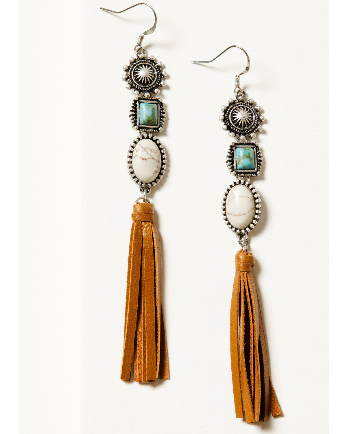 Image #1 - Idyllwind Women's Arlington Multi-Stone Fringe Earrings, Silver, hi-res