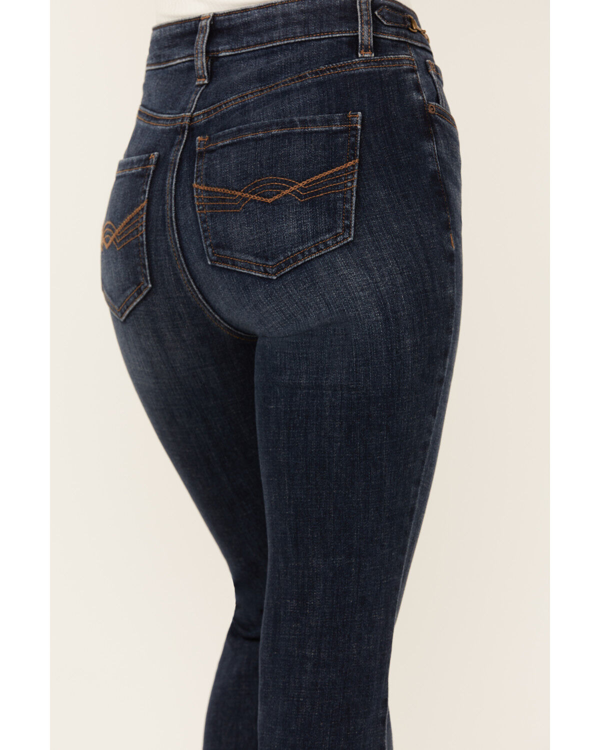 Image #4 - Idyllwind Women's Hermosa Dark Wash High Rise Bootcut Horsebit Comfort Stretch Denim Jeans, Dark Wash, hi-res