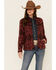 Image #1 - Ariat Women's R.E.A.L. Marsala Southwestern Print Shirt Jacket, Burgundy, hi-res