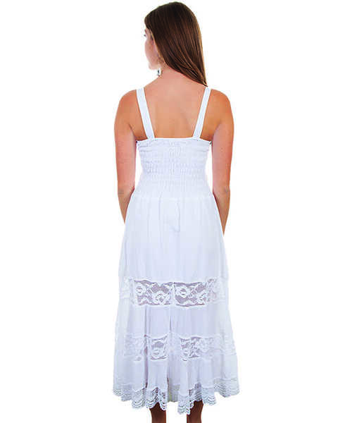 Image #2 - Cantina by Scully Women's Front Pocket Dress, White, hi-res