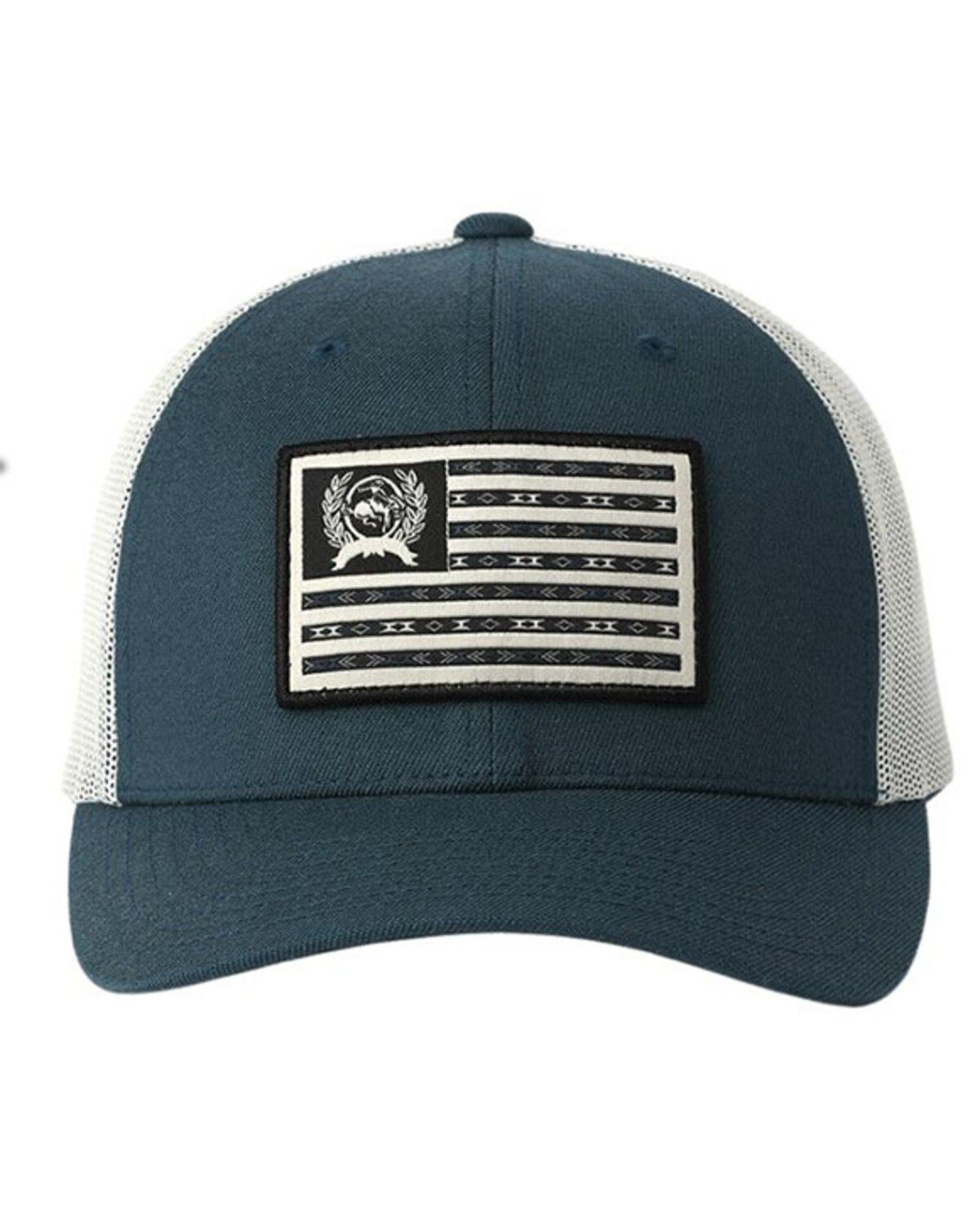 Image #3 - Cinch Men's Flag Patch Ball Cap, Blue, hi-res