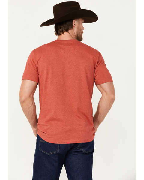 Image #4 - Cinch Men's Cowboys Short Sleeve T-Shirt, Red, hi-res