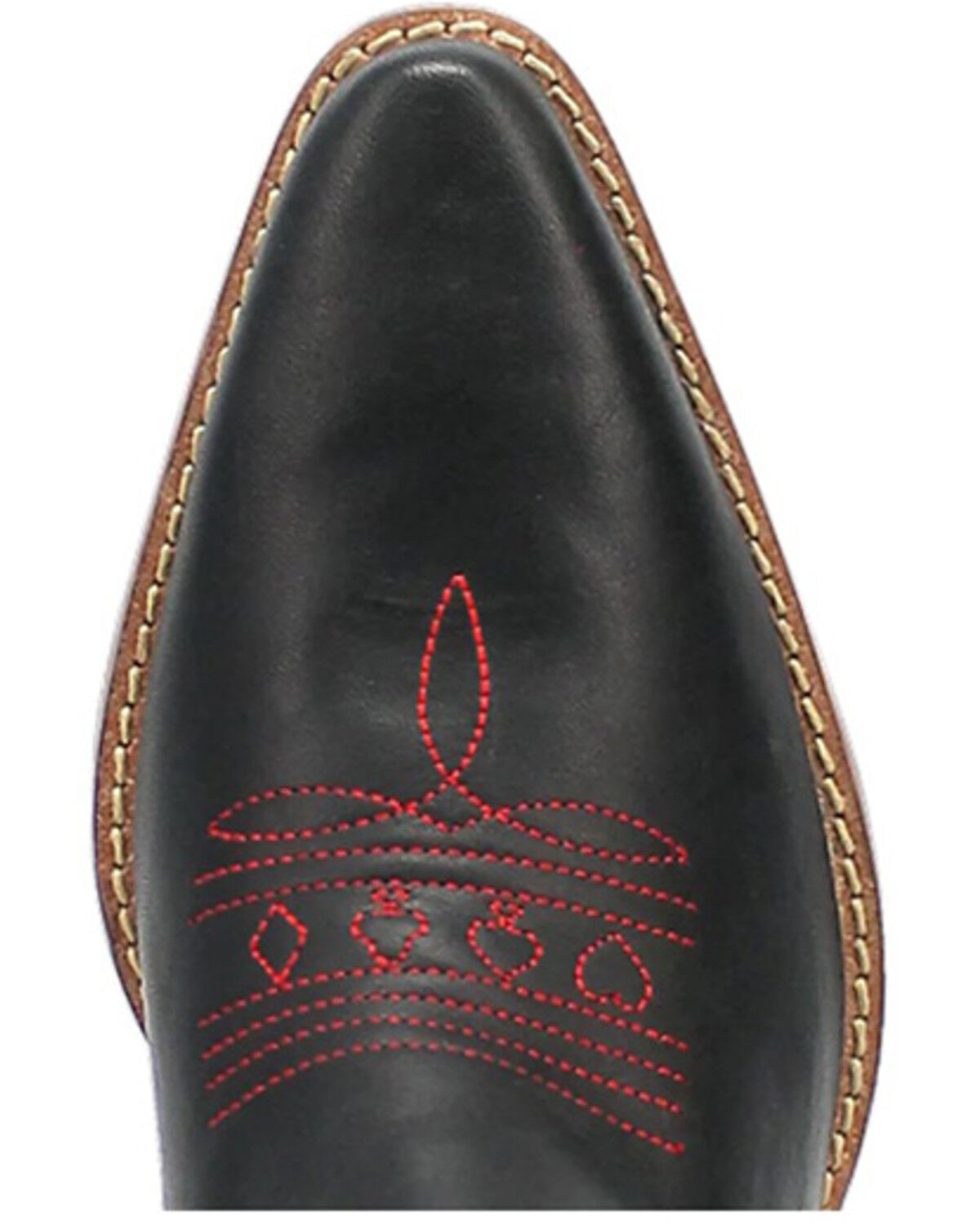 Image #6 - Dingo Women's Queen A Hearts Western Boots - Snip Toe, Black, hi-res
