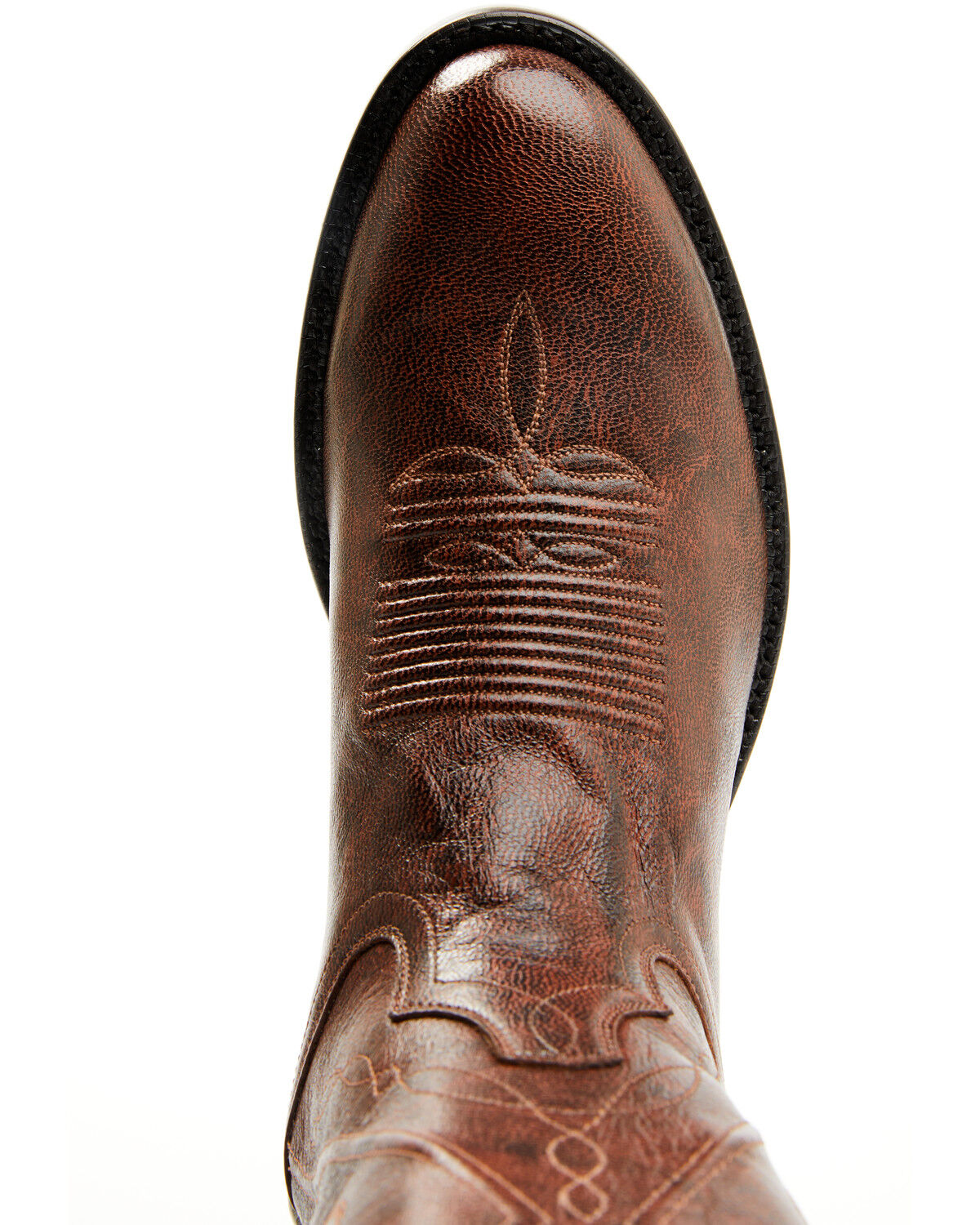 Image #6 - Tony Lama Men's Quivera Western Boots - Round Toe, Cognac, hi-res