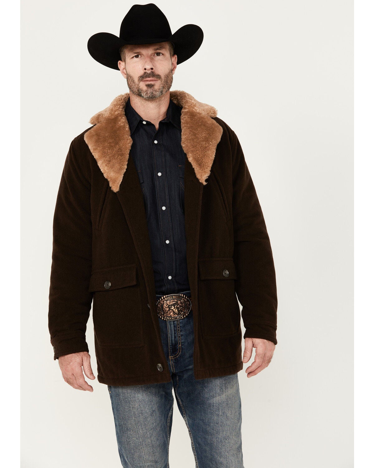 Cody James Men's Legacy II Quilted Coat, Chocolate, hi-res