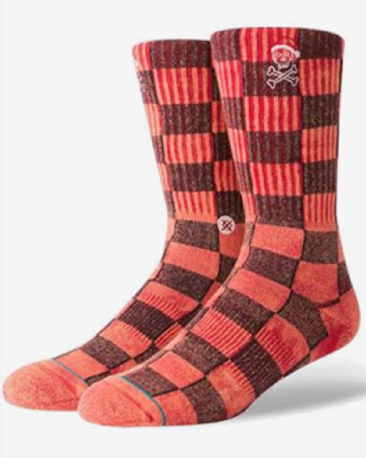 Image #1 - Stance Men's Santarchy Crew Socks, Red, hi-res
