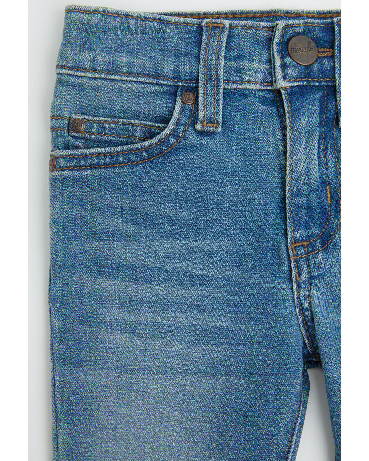 Image #2 - Wrangler Infant Boys' Light Wash Straight Stretch Denim Jeans, Light Wash, hi-res