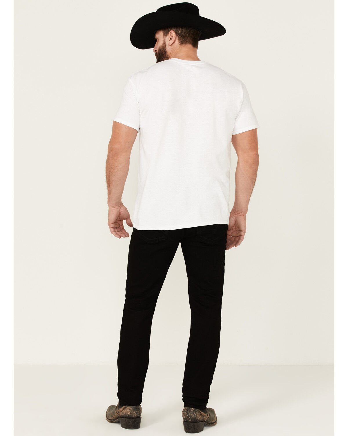 Image #3 - Cody James Men's Fresian Dark Wash Stretch Tapered Slim Straight Jeans, Black, hi-res