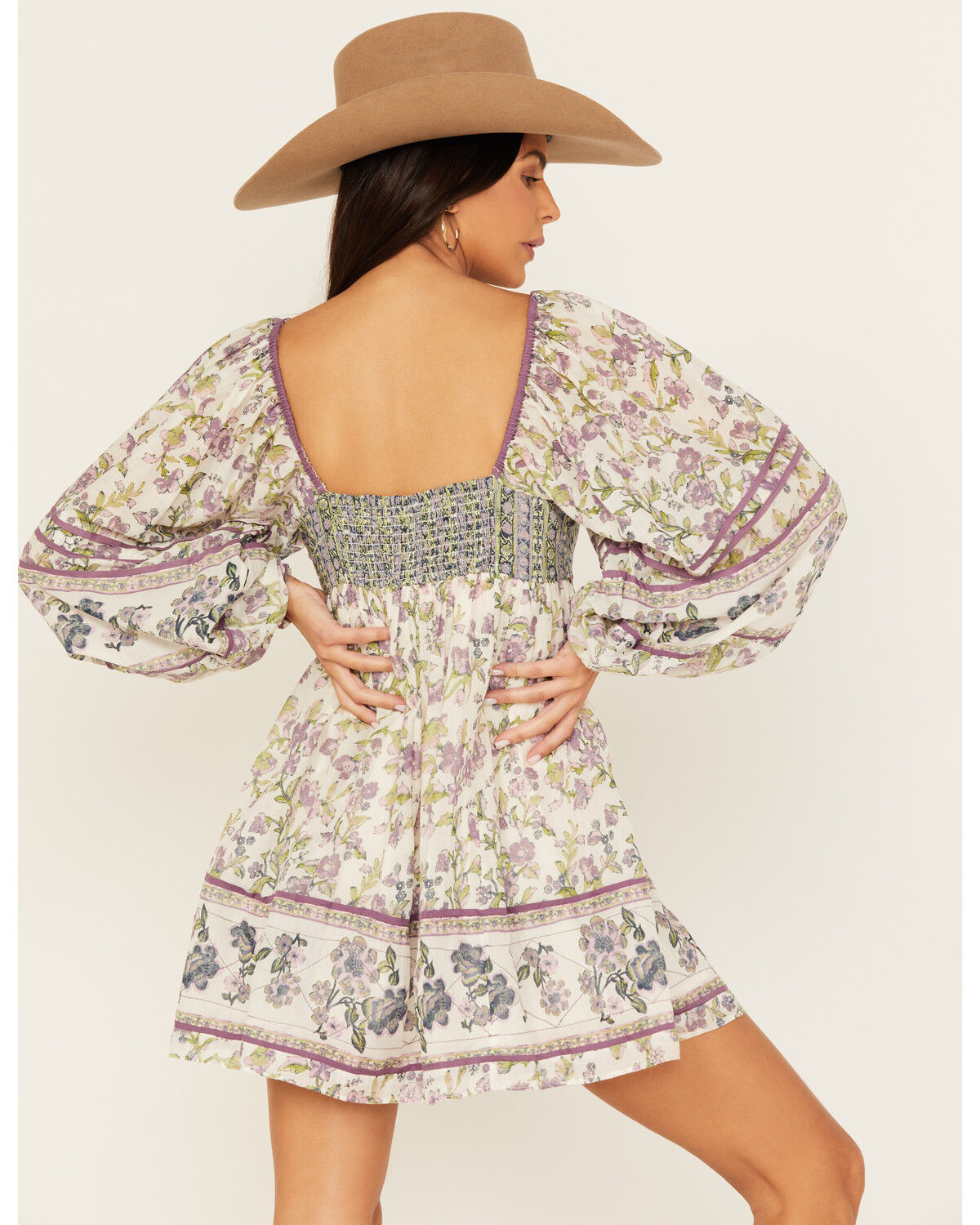 Image #4 - Free People Women's Border Endless Afternoon Long Sleeves Mini Dress, , hi-res