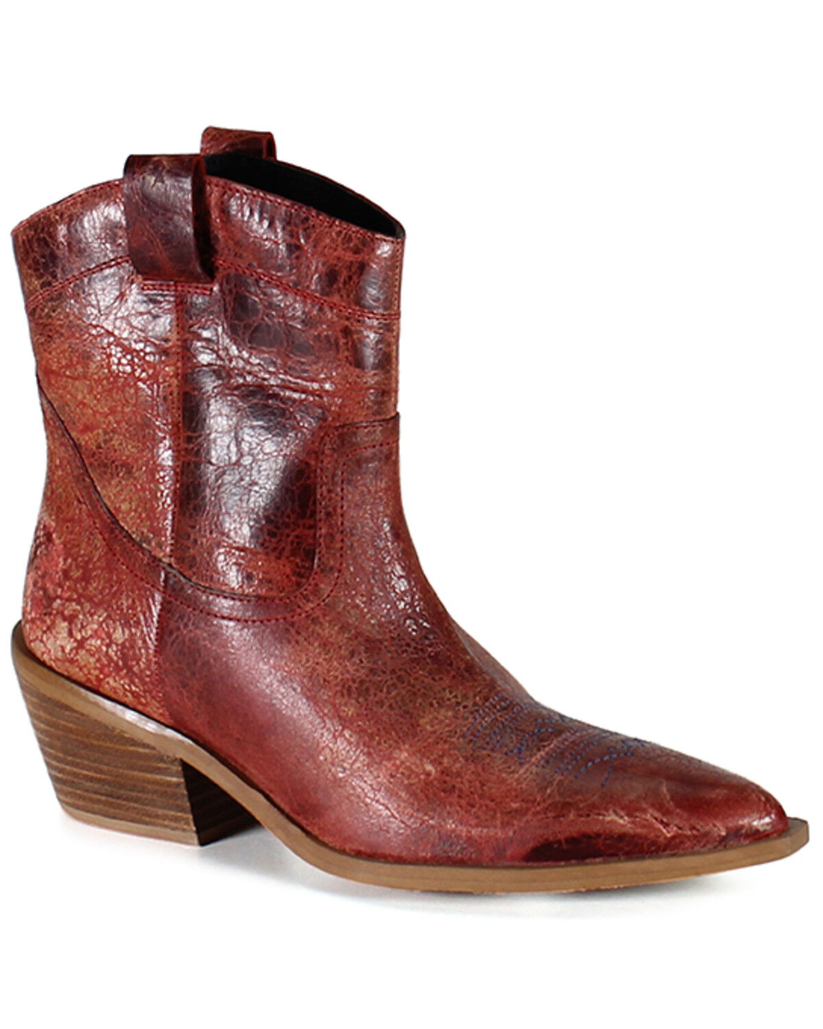 Image #1 - Diba True Women's Rave Lion Western Booties - Snip Toe, Cherry, hi-res