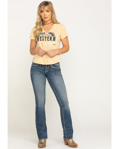 Shyanne Women's Medium Basic Bootcut Jeans, Blue, hi-res