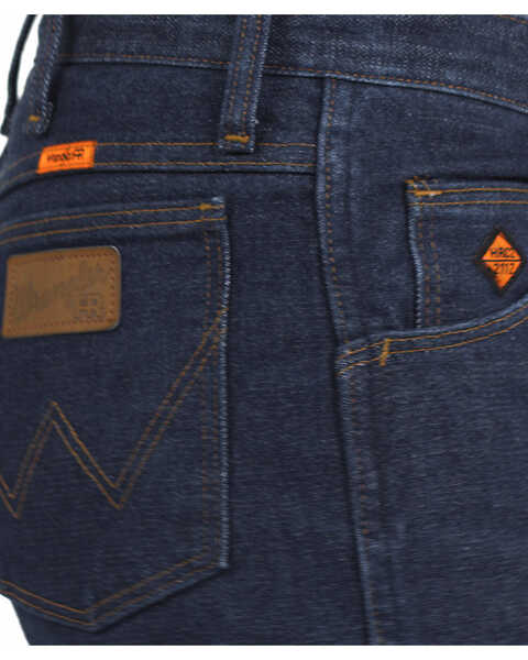 Image #4 - Wrangler Men's FR Slim Fit Straight Jeans , Indigo, hi-res