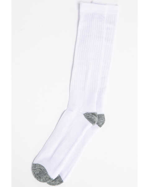 Cody James Men's 3-Pack Solid Boot Socks, White, hi-res