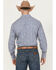Image #4 - Ely Walker Men's Paisley Print Long Sleeve Pearl Snap Western Shirt, Navy, hi-res