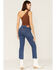 Image #3 - Levi's Women's 724 Dark Wash High Rise Straight Crop Jeans, Blue, hi-res