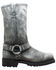 RideTecs Men's Stonewashed Harness Western Boots - Square Toe, Black, hi-res