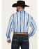Image #4 - Wrangler Men's Checotah Southwestern Print Long Sleeve Snap Western Shirt, Blue, hi-res