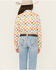 Image #4 - Roper Girls' Western Checkered Long Sleeve Pearl Snap Western Shirt, Multi, hi-res