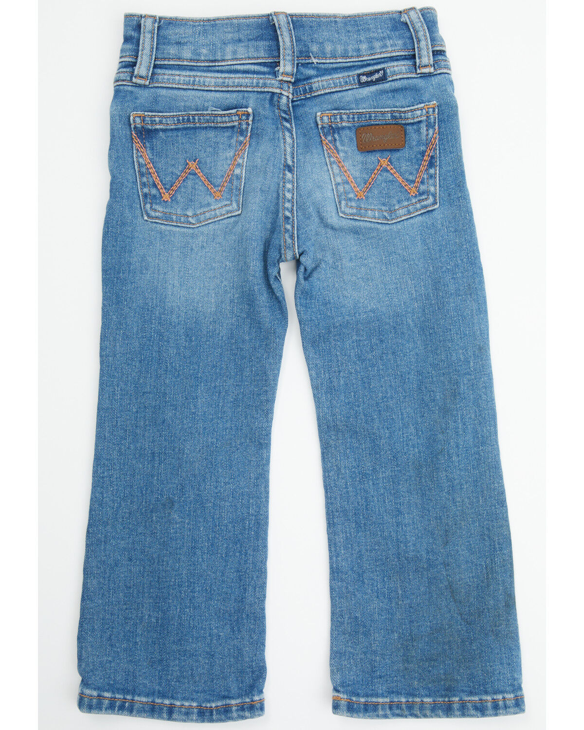 Image #1 - Wrangler Toddler Girls' Medium Wash Bootcut Denim Jeans, Medium Wash, hi-res