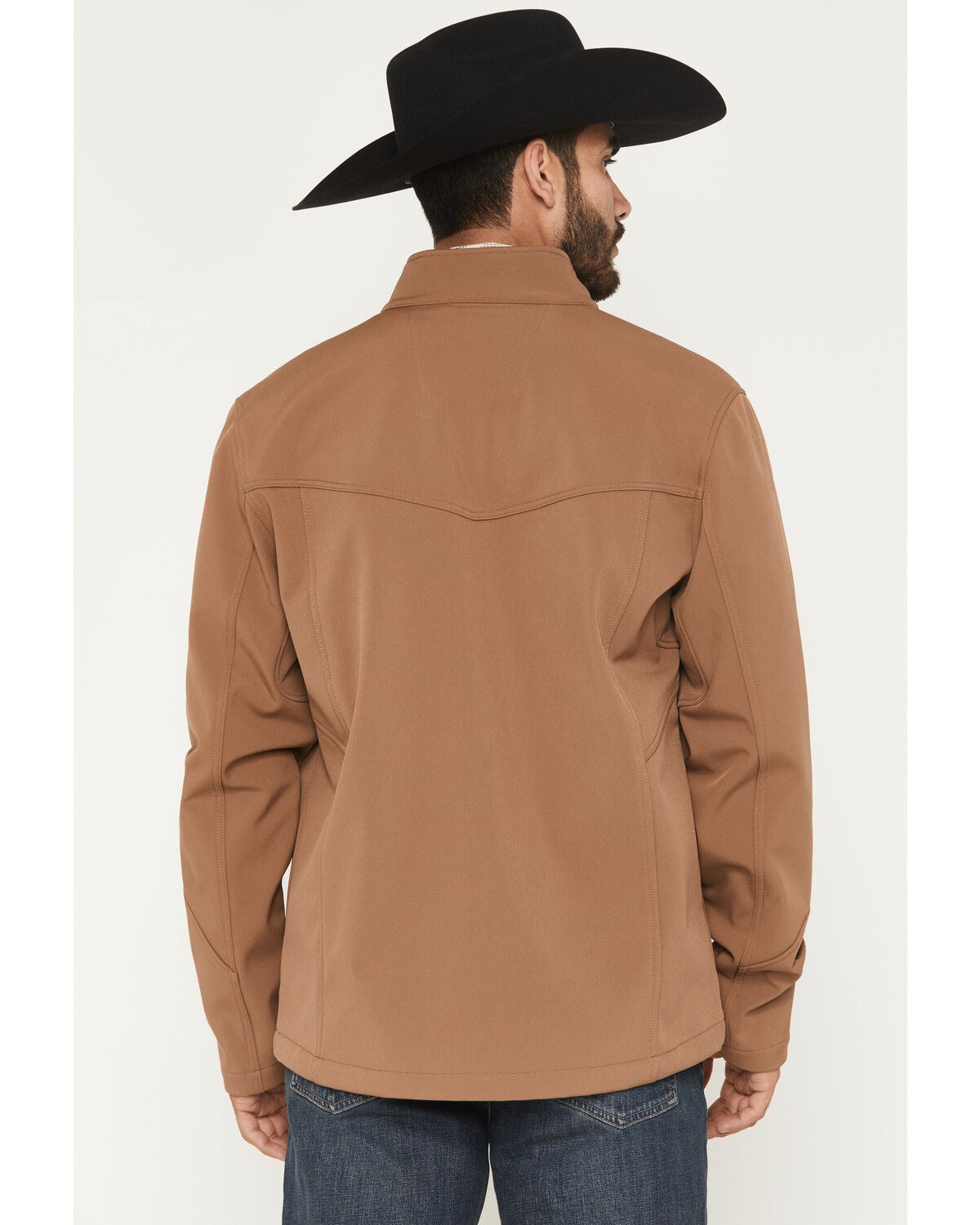 Image #4 - RANK 45&reg; Men's Richwood Solid Softshell Jacket - Tall, Lt Brown, hi-res