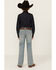 Image #3 - Rock & Roll Denim Boys' Two Tone Bootcut Denim Jeans, Blue, hi-res