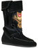 Image #1 - Azalea Wang Women's Weret Moccasin Boots - Moc Toe, Black, hi-res